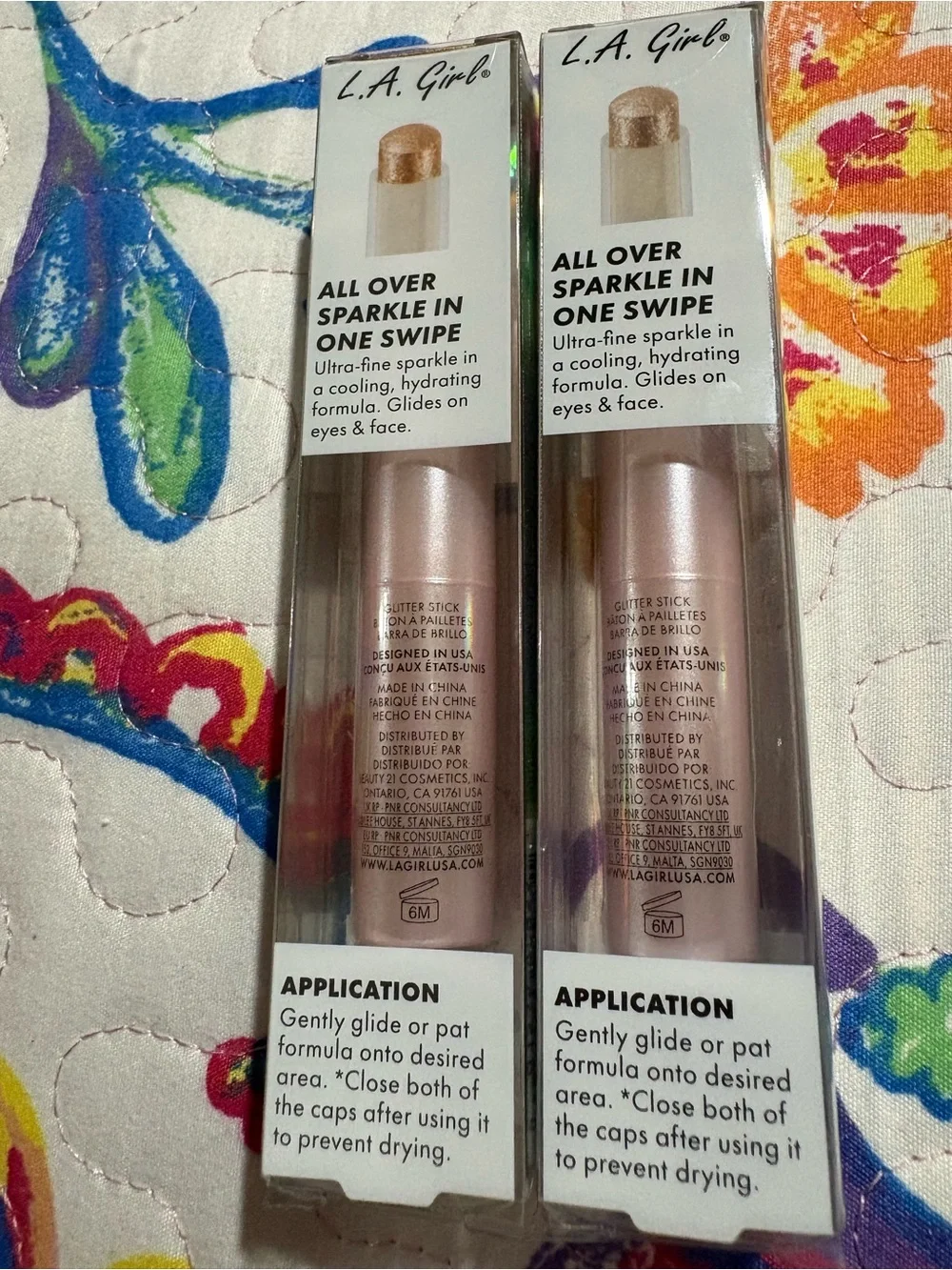 LA Girl Prism Stick Eye & Face Jelly Stick - Sparkling Pink Duo